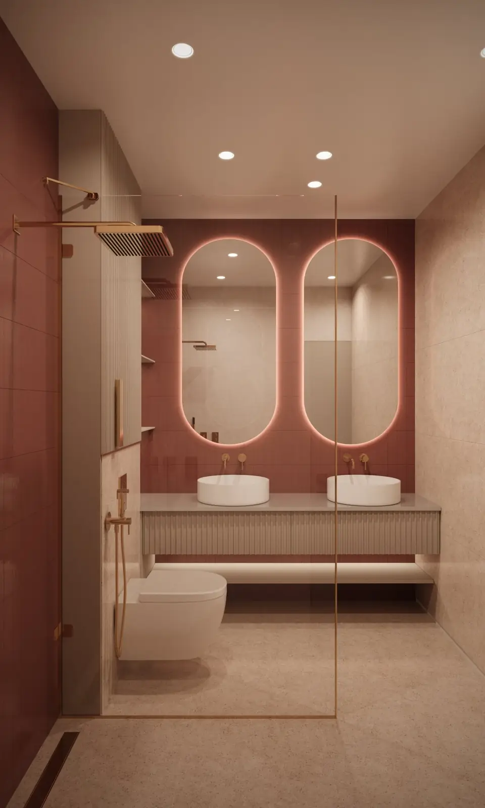 Kupatilo apartmana — Hotel Atlas Montenegro